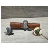 Sterling Boot Tie Clip and More