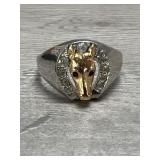 Menï¿½s Sterling and 14kt RG Ring 10.2 TGW
