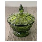 Vintage Anchor Hocking Avocado Green Depression