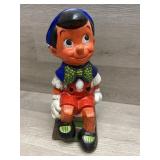 Walt Disney Productions Solid Plaster Pinocchio