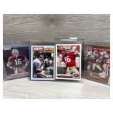 (4) Joe Montana Football Cards
