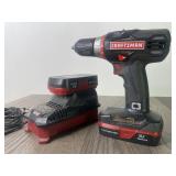 Craftsman C3 Power Drill With (2) Batteries &