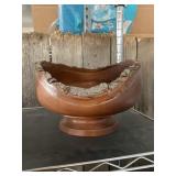 Hand Crafted Raw Edge Maple Wood Bowl -
