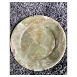 8' Carved Agate Stone Plate - With Wall Mount -