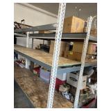 3 Shelf Metal Garage Shelving w/wood for 2 shelves