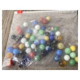 Vtg Glass Marbles - Some Glow Under Black Light -