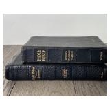 (2) Vtg 1900s Leather Bound Bibles -