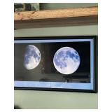 Phases Of The Moon Framed Print - 36.5' x 12.5? -