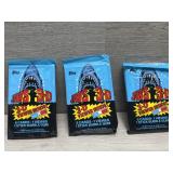 (3) 1993 Topps Jaws 3D Trading Card Packs