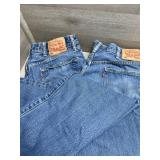 (2) Pairs Levi 591 Button Fly 38x36