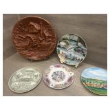 (5) Vintage State Decorative Plates