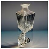 Art Nouveau Heavy Crystal Whiskey Decanter Sway