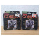 (2) New Gorilla Braid 100yds 10lb Test Strength
