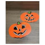 2  Halloween Beistle Jack-o-Lanterns Pumpkins