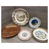 (5) Vintage Tourist State Plates