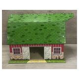 Vintage Marx "Lazy-Day Farm" Litho Red Tin Barn