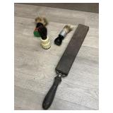 Shave Brushes and Razor Sharpening Leather Strap