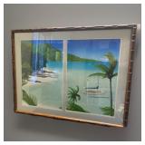 Dan Mackin Serigraph #28/150 Prints Of Paradise