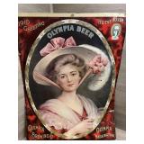 1910 Olympia Beer greeting poster by Carle J.