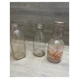 (3) Qt Size Milk Bottles