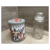 Planters Jar and Tin