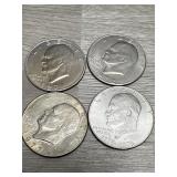 (4) Eisenhower $1 Coin - Various Years