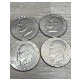 (4) Eisenhower $1 Coin - Various Years