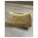 Heavy Brass Footed Tray