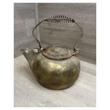 Brass Coated Cast Iron Tea Pot
