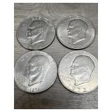 (4) Eisenhower IKE Dollars
