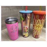(2) Starbucks 24oz Drink Cups / Stainless Polar