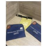 (3) VTG LOCKING bank Bags - No Keys