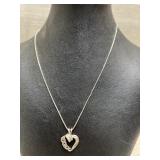 Sterling Chain and Heart Pendant