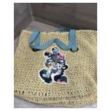 Disney Parks | Mickey Mouse Straw Tote Bag - L