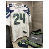 Seahawks Backpack/Jersey/Hat