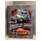 American Dream Car Metal sign 16'x12'