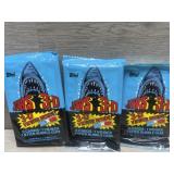 (3) 1993 Topps Jaws 3D Trading Card Packs