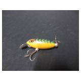 VINTAGE WOODEN SPIN HULA DANCER LURE-PLUG