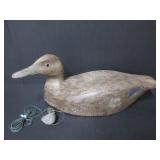 NICELY CARVED BLACK DUCK BELLVILLE ONT. DUCK DECOY
