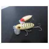 2 VINTAGE JITTERBUG LURES