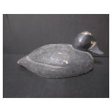 PRIMITIVE CARVED BLUEBILL DUCK DECOY