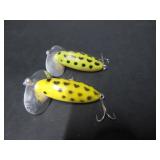 2 OLD JITTERBUG LURES-MADE IN JAPAN