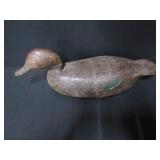 NICELY CARVED OLD BLACK DUCK DECOY