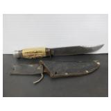 VINTAGE HUNTING KNIFE WITH SHEATH H73 SOLINGEN