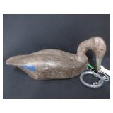 NICE OLD BELLEVILLE ONT. BLACK DUCK FEEDER DECOY