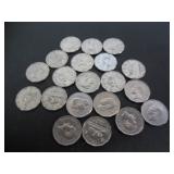 17 1950 & 3-1951 CANADA 5 CENT COINS