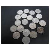 20 SILVER CANADA 1968 10 CENT COINS 50% SILVER