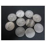 10 SILVER CANADA 10 CENT COINS MISC. YEARS