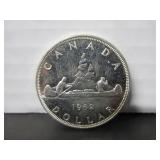 SILVER 1962 CANADA ONE DOLLAR COIN