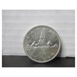 SILVER 1959 CANADA ONE DOLLAR COIN
